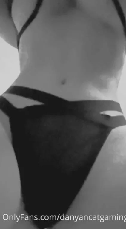🔥 DanyanCat's Juicy Cameltoe Tease in Tight Black Thong 💦 Full Mega in Comments