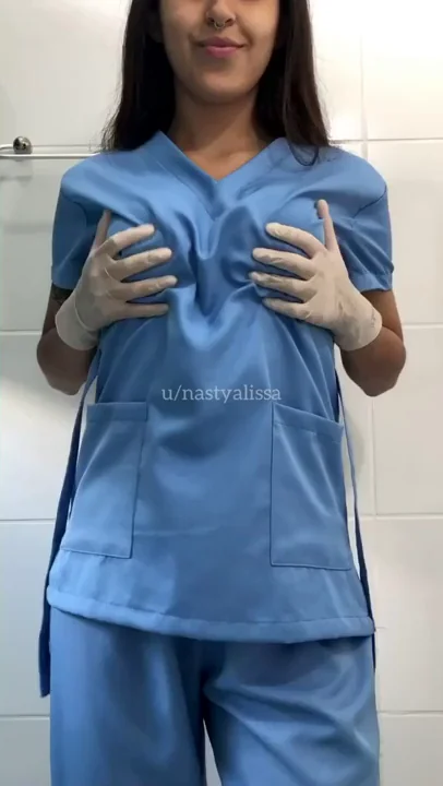 Naughty Nurse's Work Titty Drop 😈👙💦