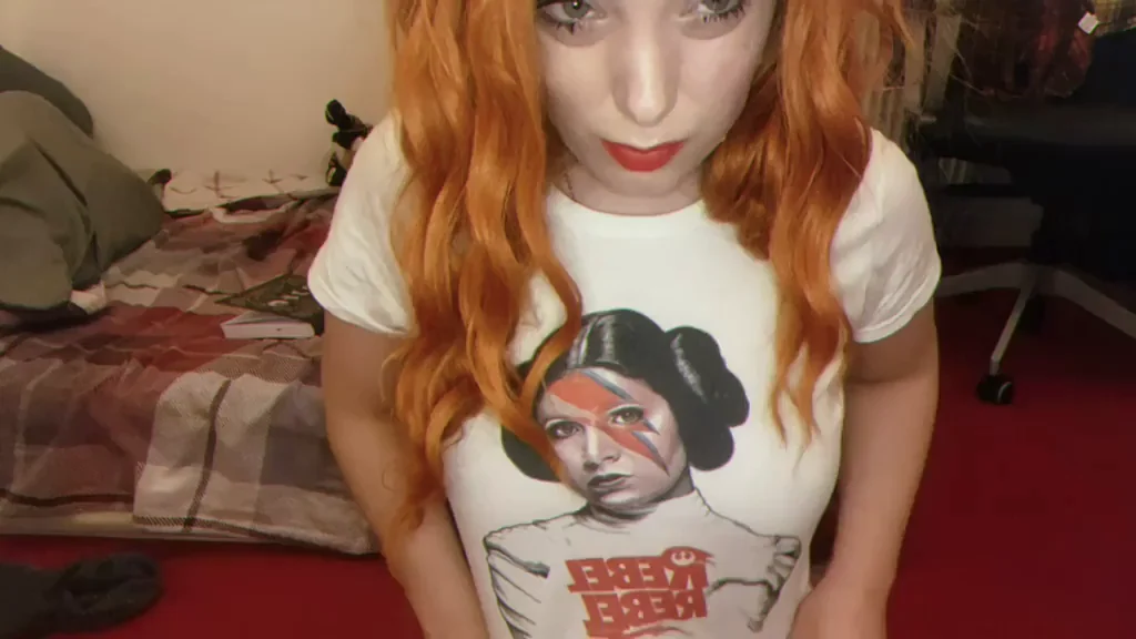 Redhead Gamer Slut Ditches Studying for Titty Tease 😈🎮💦