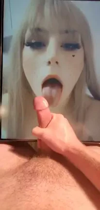 Blonde Bimbo Begs: Does This Cumslut Face Scream Load-Lover?