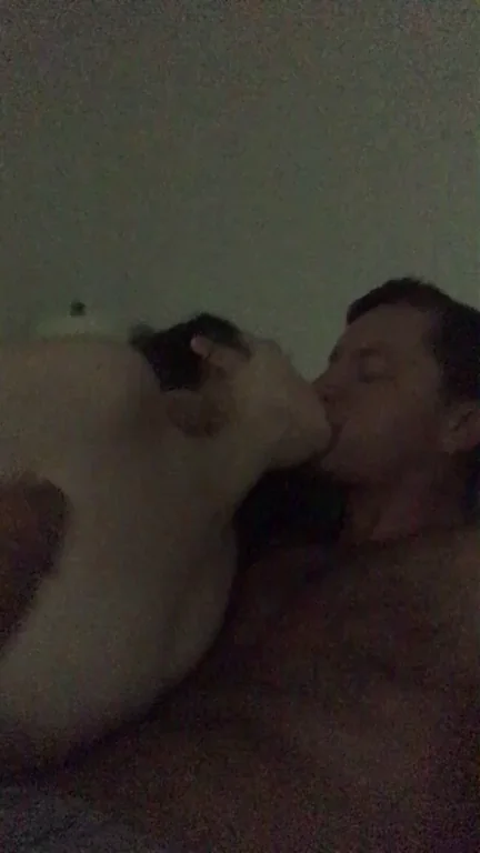 Working my dick while making out