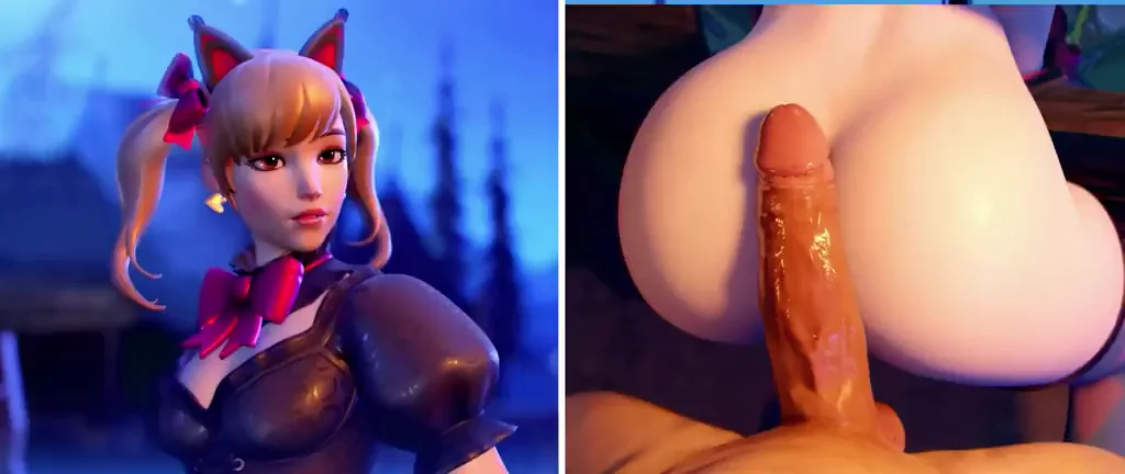 Dva doggy creampie ( kaievie )[overwatch] (short movie)