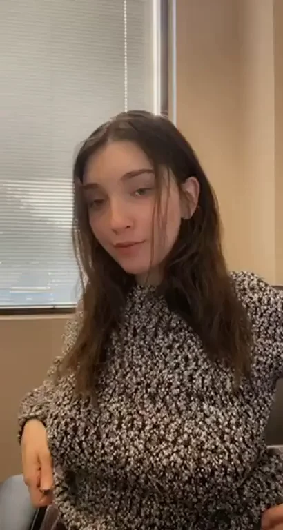 Office Slut's First-Time Titty Drop Tease