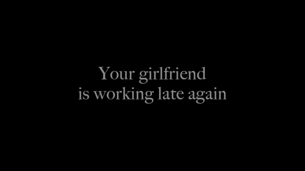 She's working late again...