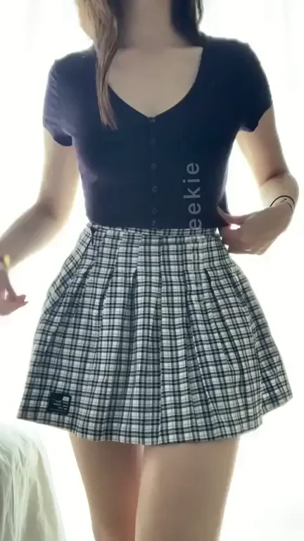 Do you like what’s hiding under my skirt?