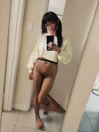 isn't it weird to think that if you rip my fishnets there'll be less holes not more?