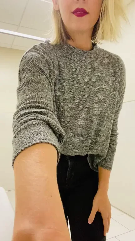 Sometimes I get so horny that I have to sneak away to the faculty restroom to touch myself. [f]40