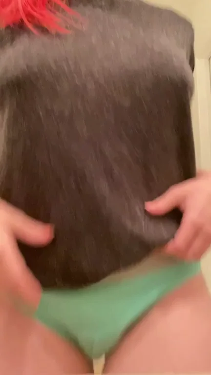 [OC] Having fun before my shower, ft. granny panties