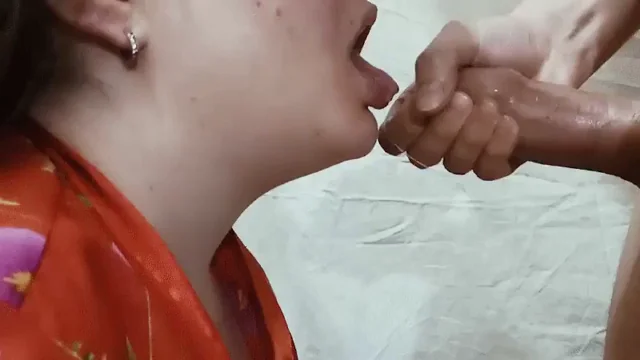 💦 Sweet Cum Blast All Over My Slutty Face & Mouth 😋