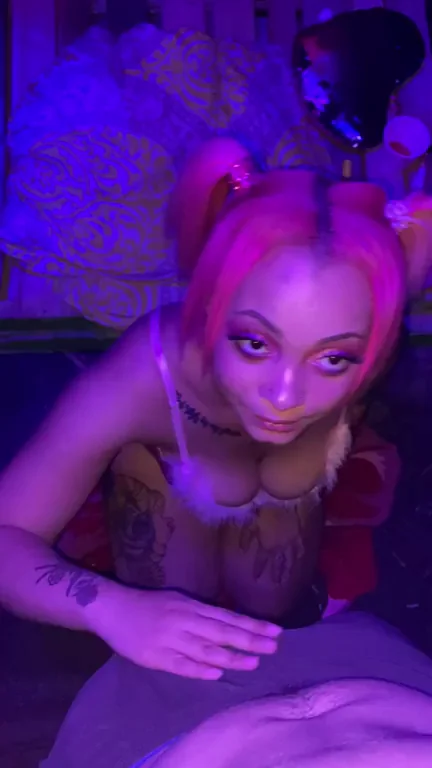 I finished by letting him cum all over by face ?