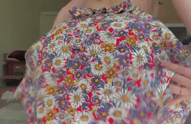 College Slut Begs Older Dudes to Jerk Off for Her Floral Tease