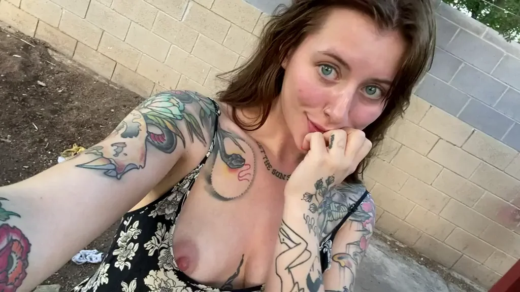 Innocent Face, Inked Slut Sucks You Dry 😈💦