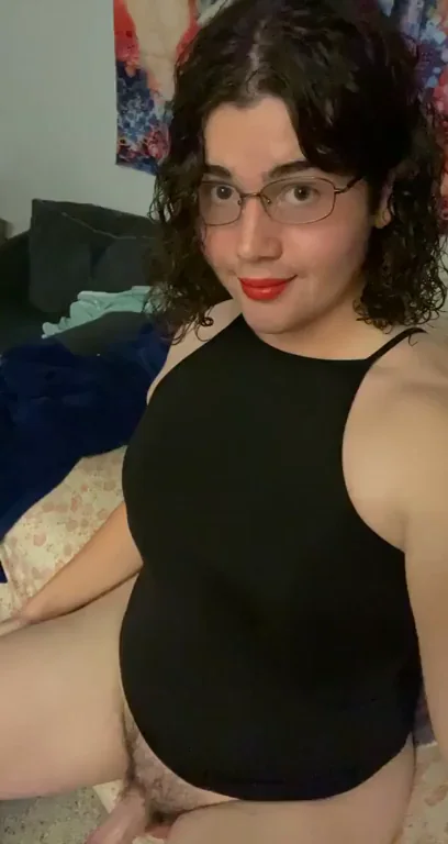 Thick Floppy Daddy Dick Cravings: Trans Hottie's Face-Fuck Fantasy Tease