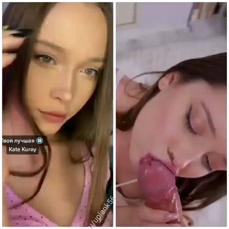Kate Kuray: TikTok Tease vs Real Cumslut Facial 🍆💦