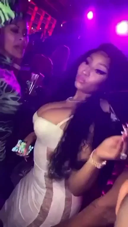 Nicki bursting out
