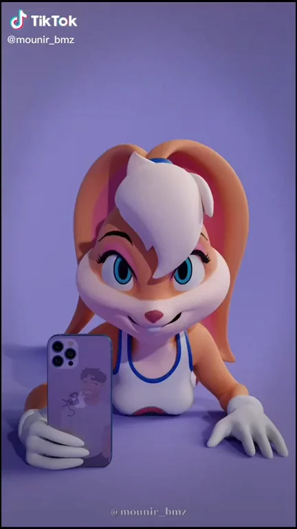 Lola Bunny doing the Bugs Bunny Challenge