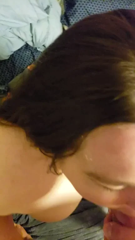 Greedy BBW Hotwife Sucks Every Last Drop 😈💦