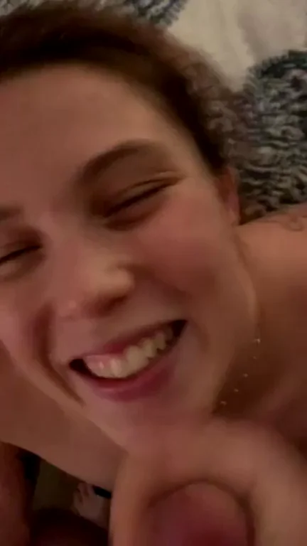 Her first facial for the camera