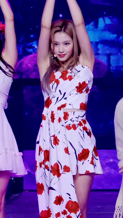 TWICE Sana's Sexy Flower Dress Dance Tease