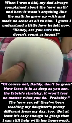 Daddy's Fat Cock Tutoring Sweet Teen Daughter's Tight Ass 💋📚🍑
