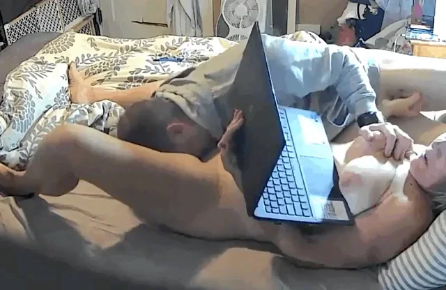 Stroking his cock while I’m just about to cum in his face.