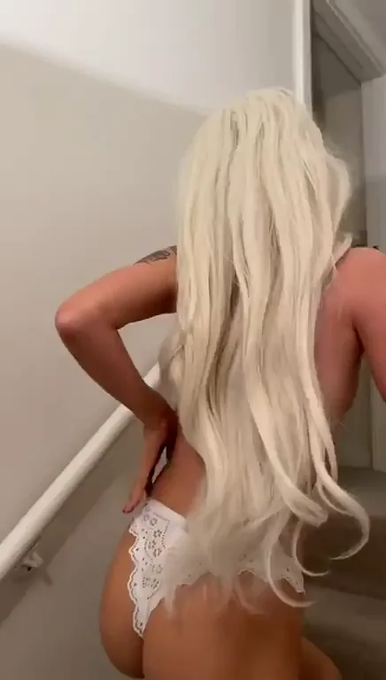 Angel’s Juicy Ass Tease on Stairs 😈🍑
