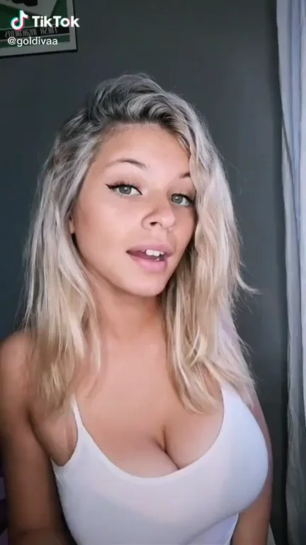Goldiva's Massive Tits Tease on TikTok 🔥🍈🍈