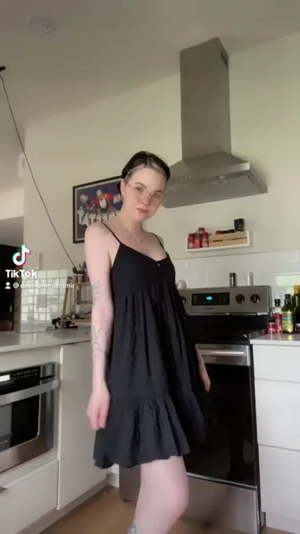 🔥 Little Black Dress Tease to Full Nude Pussy Spread 😈