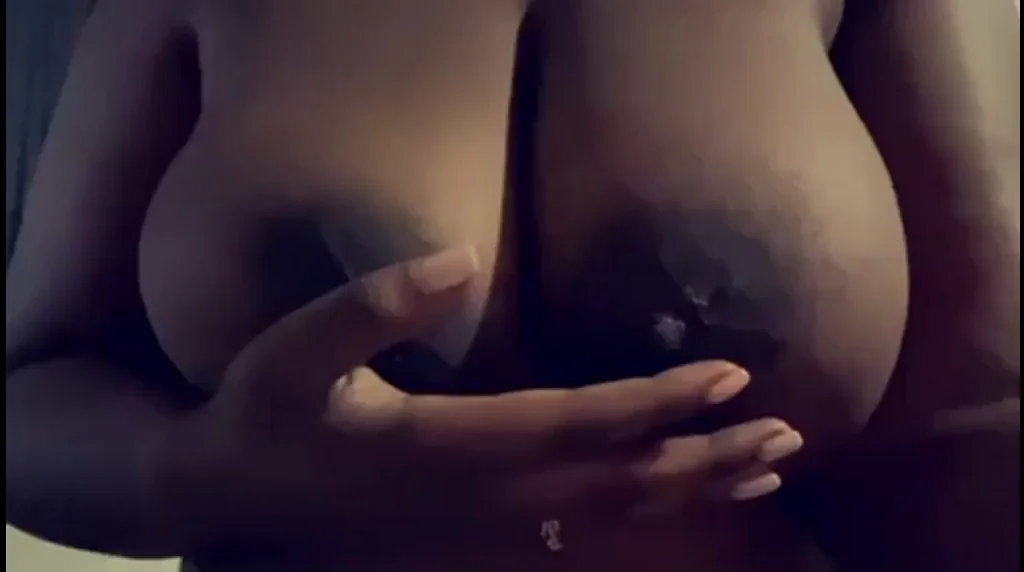 Ebony Bombshell's Epic Titty Drop Tease – Massive Melons Unleashed!