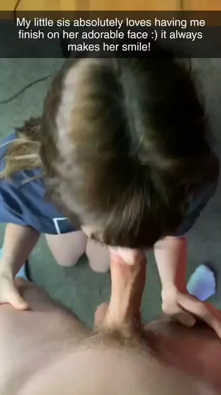 Cutie Sis Begs for Cum Facial 😍💦 Who's This Slut?