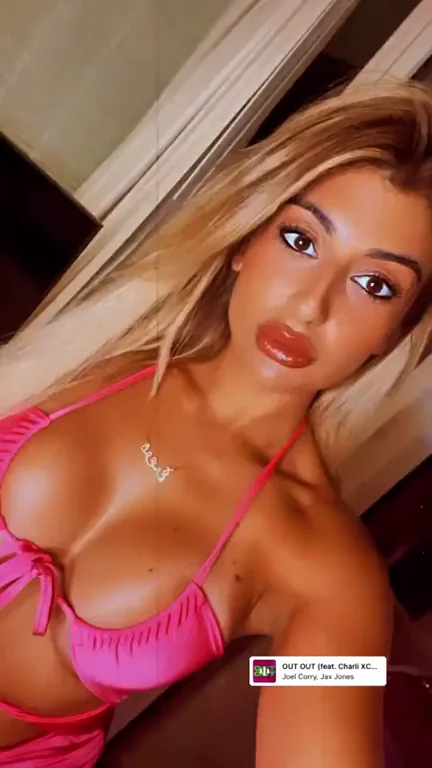 Check Out My Juicy DDs in This Pink Bikini Slut Show 😍🍈🍈