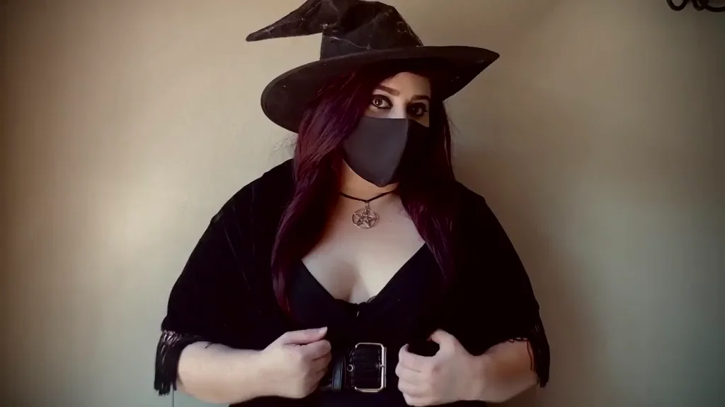 🧙‍♀️ Big Tiddy Goth Witch Snaps Fingers for Magickal Tit Magic! 🔮🍒