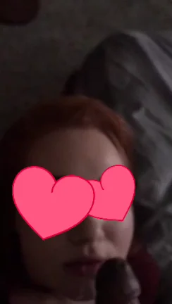 Gorgeous Ginger Slut Sucks Cock with Heart Eyes 😍💦🍆