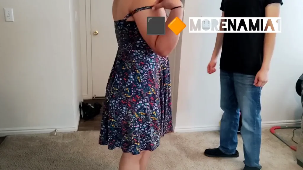 Petite Latina Daughter Strips for Daddy's Throbbing Hard-On Tease