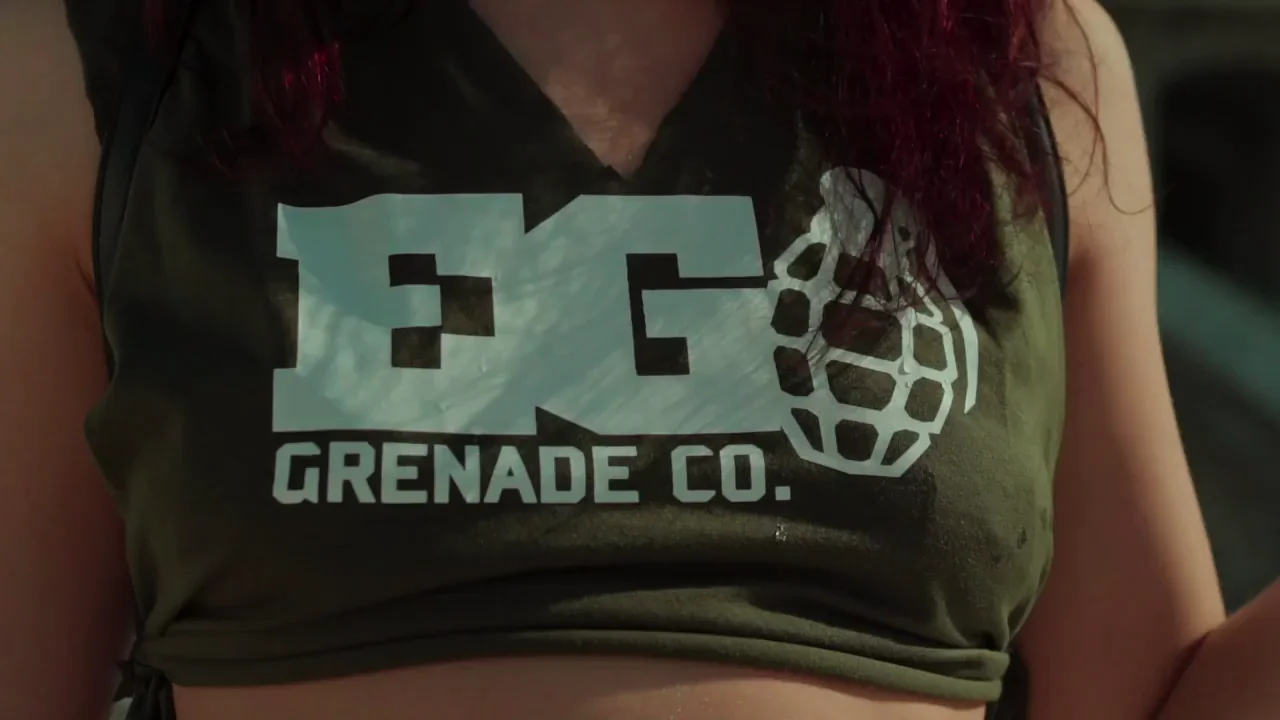 Nikki Knightly's Naughty Grenade Tease & Pussy Peek 💦🔥🍑