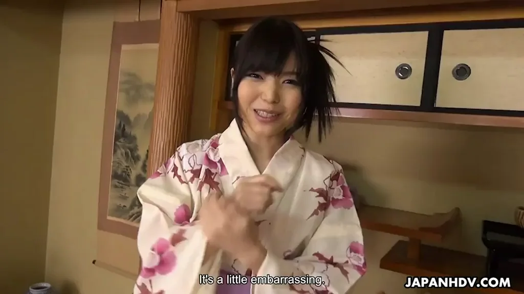If the lovely JAV model Shino Aoi were my girlfriend at an onsen