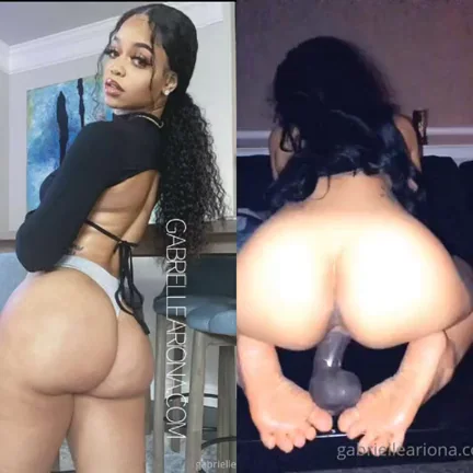 Thick Ebony Twerk Queen Grinds Massive Dildo on All Fours