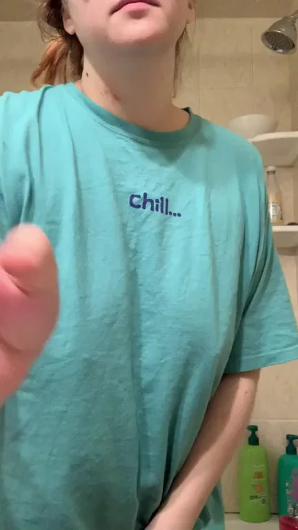 Please enjoy my chubby bouncing boobs and belly!