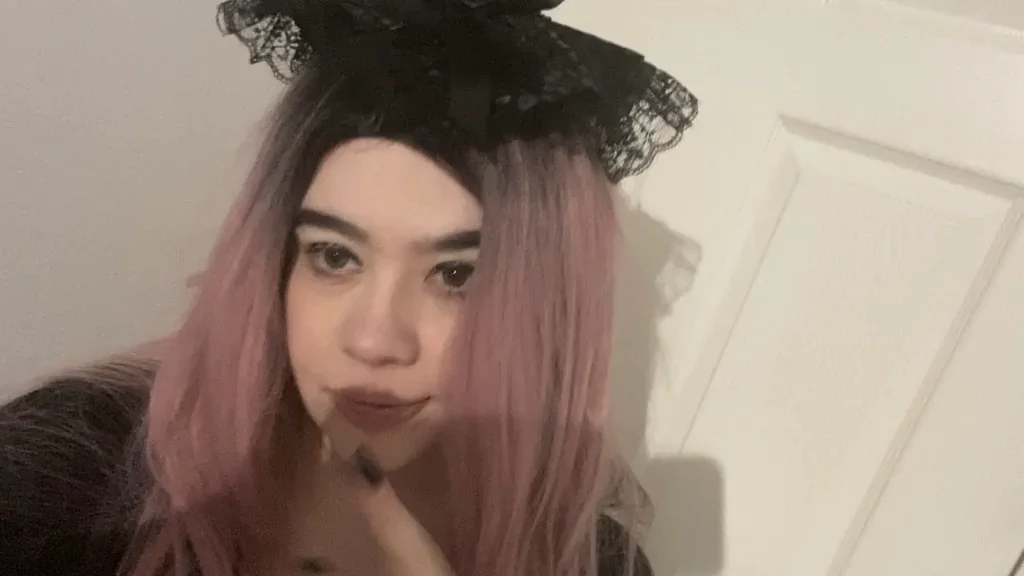 Snuck away at a Halloween party to take my perky little tits out for you!