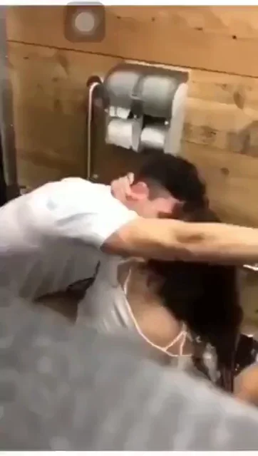 🍆💦 Trashy Restaurant Bathroom Pound-Fest 🍑🔥