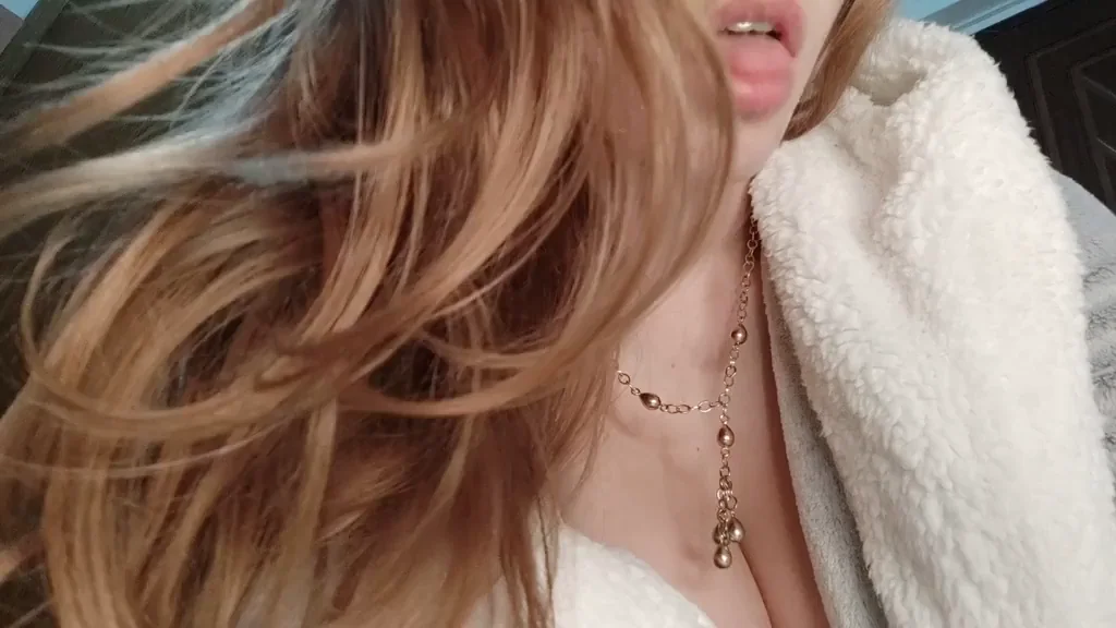 Cozy Robe Tease: Busty Asian's Massive Tits, Dripping Wet Pussy & Tongue Out for Xmas Cock 🍆🎄
