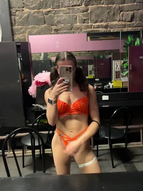 Orange Slutwear Glow-Up: Does This Fiery Thong Make My Ass Pop?