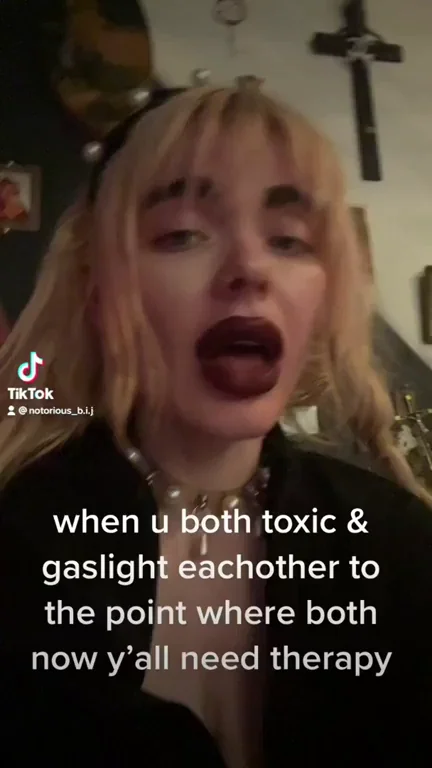 🔥 Goth Blonde TikTok Thot's Wild Tongue Game 😈💦