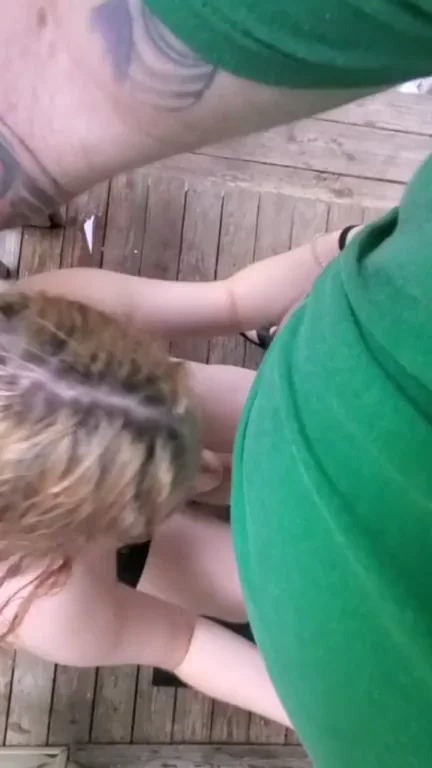 🌧️ Rainy Outdoor Pounding on the Deck 💦🍆