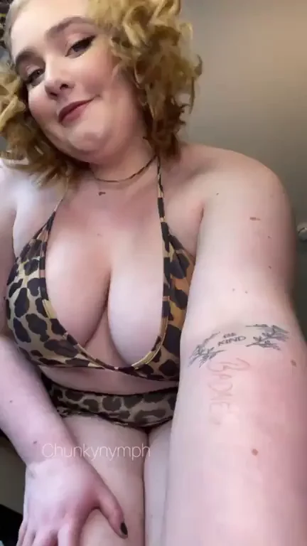 How’s the View from Down There? 🍑🔥 BBW Leopard Tease
