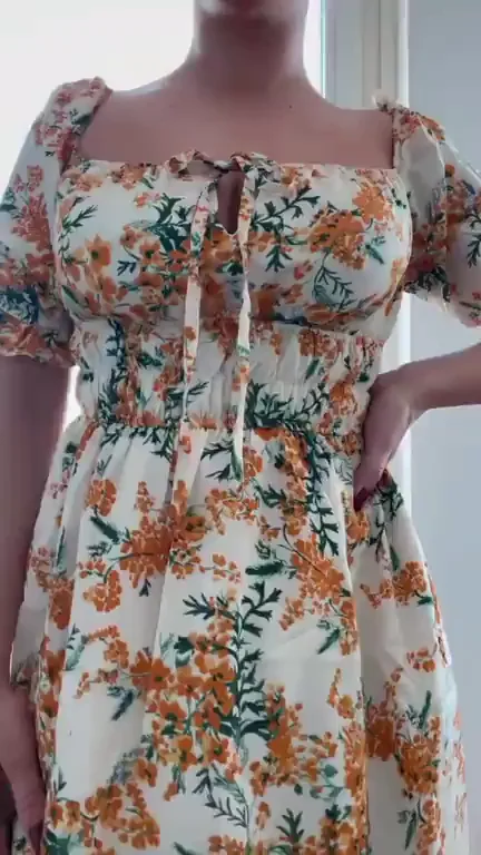 Luv My New Dress? Check These Massive Titties Spilling Out! 🍑👗🔥