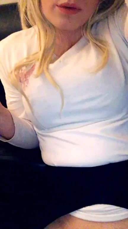 Blonde Sissy Trans Craves Bigger Cock After Dildo Stretch