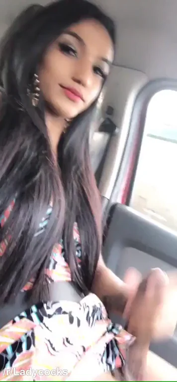 There is no other option than to stop the car and suck her off