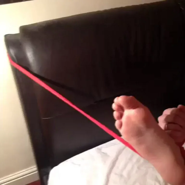Monday Night Foot Tease on the Bed