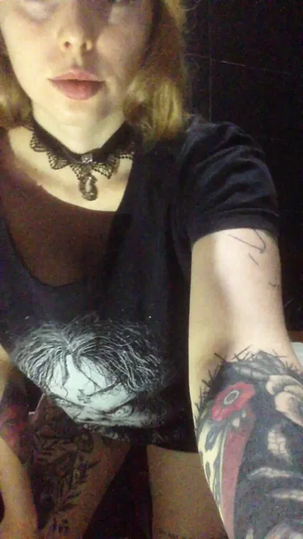 Pale Redhead Goth GF Teases Massive Tits & Bushy Pussy – 24F Audition